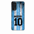 Blue Stripes Number 10 Football Glass Phone Case for Oneplus Nord 2 5G