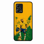 Golden Striker Glass Phone Case for Redmi Note 12 5G