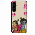 Krishna Eternal Lotus Glass Case for Samsung Galaxy S24 Plus 5G
