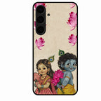 Krishna Eternal Lotus Glass Case for Samsung Galaxy S24 Plus 5G