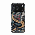 Midnight Dragon Glass Phone Case for iPhone 17 Pro Max