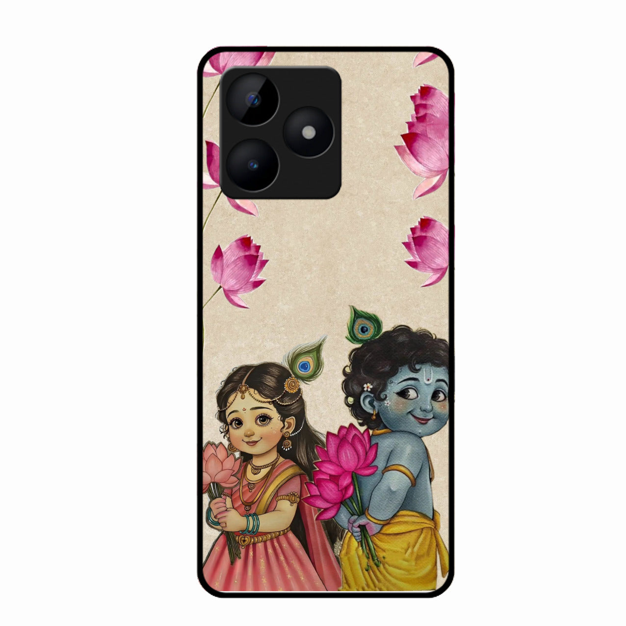 Krishna Eternal Lotus Glass Case for Realme C53