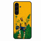Golden Striker Glass Phone Case for Samsung Galaxy S25 Plus 5G