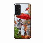 Rainy Day Cartoon Glass Phone Case for Samsung Galaxy A25 5G