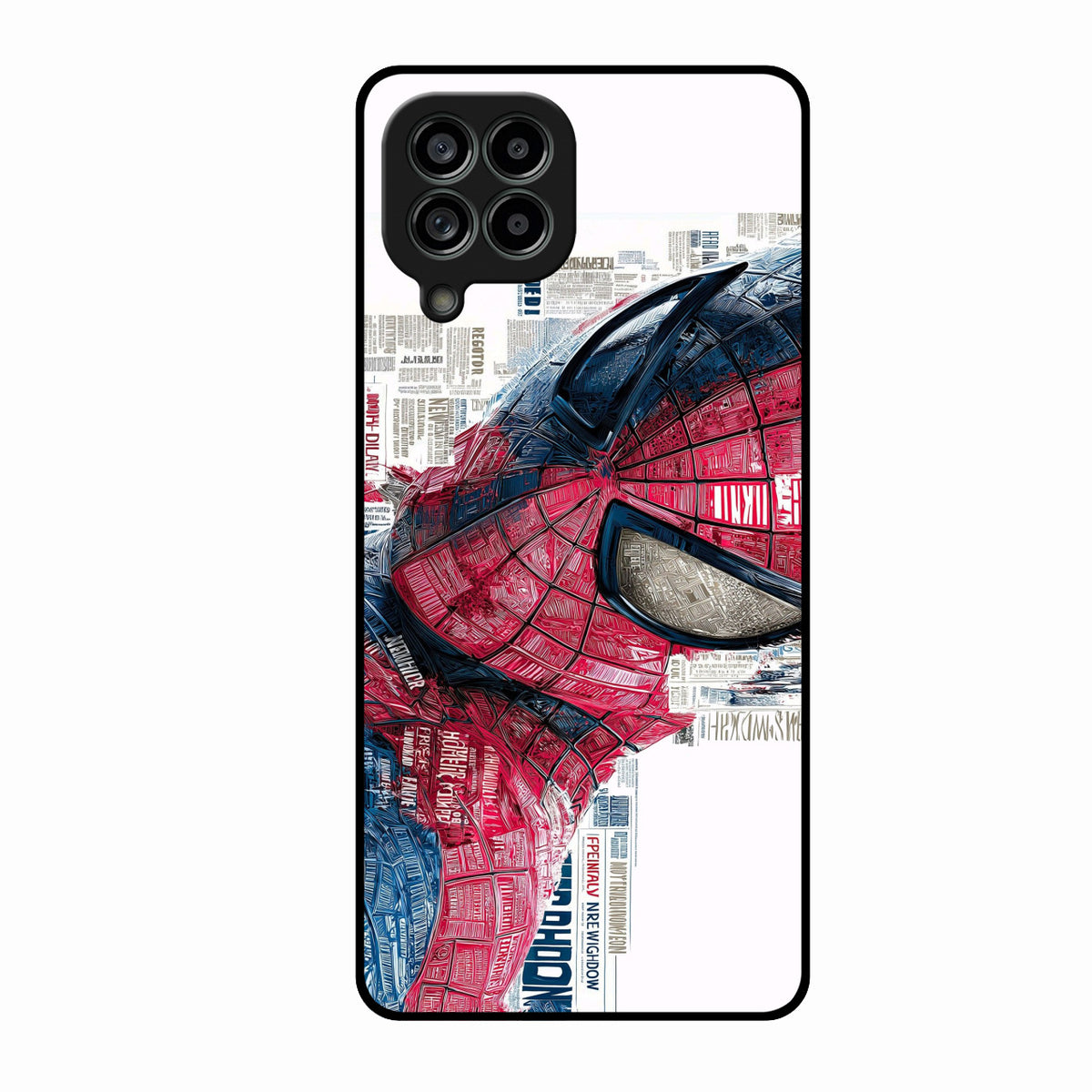 Red Blue Web Hero Glass Phone Cover for Samsung Galaxy M53 5G - ShopOnCliQ