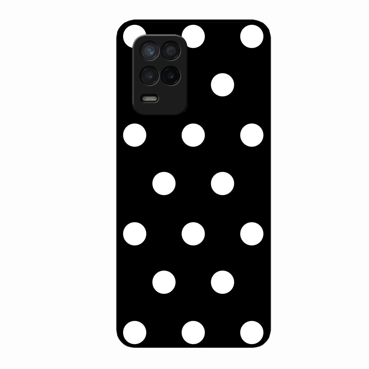 Classic Polka Dot Glass Phone Case for Realme 8 5G