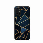 Midnight Gold Geometric Premium Glass Phone Case for Oneplus 9R 5G