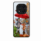 Rainy Day Cartoon Glass Phone Case for Poco X7 5G