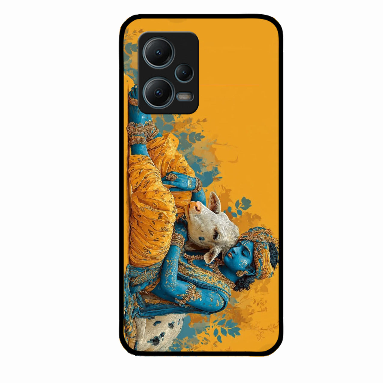 Divine Krishna Gopal Premium Glass Phone Case for Redmi Note 12 5G