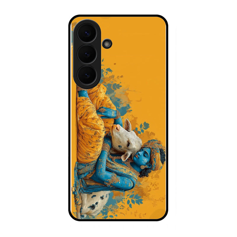 Divine Krishna Gopal Premium Glass Phone Case for Samsung Galaxy S26 Plus 5G