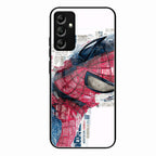 Red Blue Web Hero Glass Phone Cover for Samsung Galaxy A34 5G