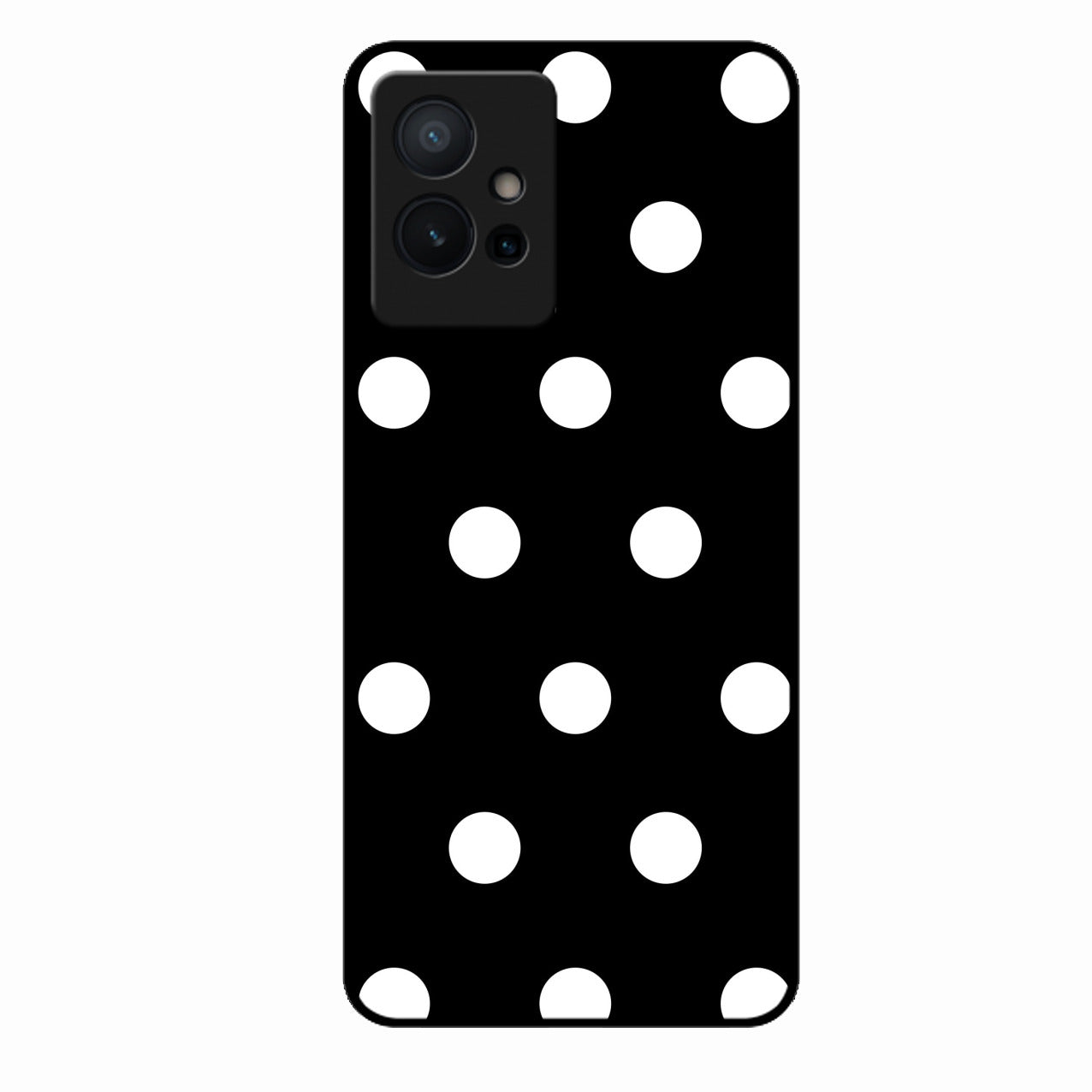 Classic Polka Dot Glass Phone Case for Vivo T1 5G