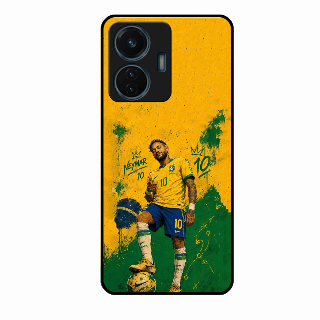 Golden Striker Glass Phone Case for Vivo T1 44W 4G