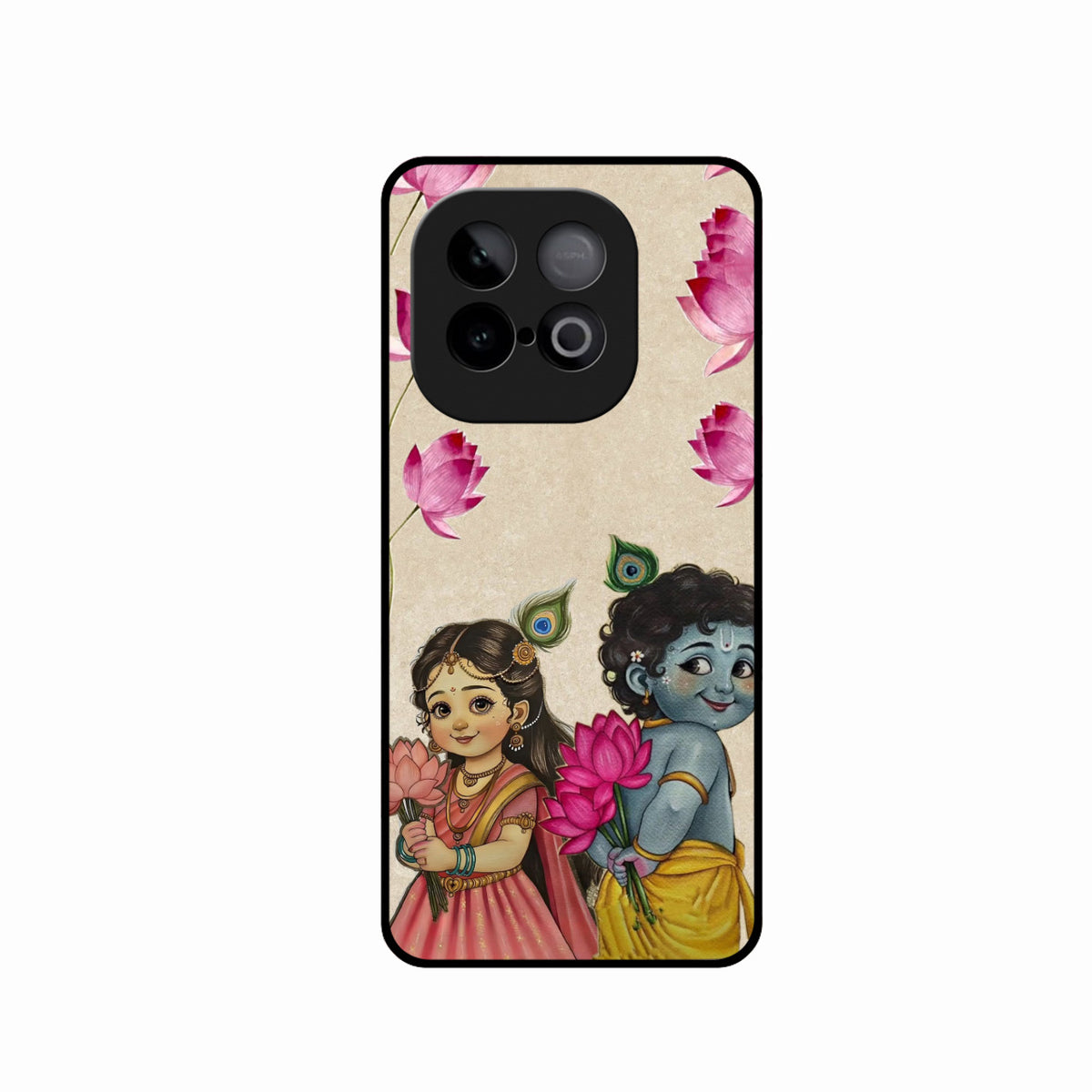 Krishna Eternal Lotus Glass Case for iQOO Neo 10 5G