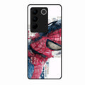 Red Blue Web Hero Glass Phone Cover for Vivo V27 Pro 5G