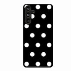 Classic Polka Dot Glass Phone Case for Samsung Galaxy M55 5G