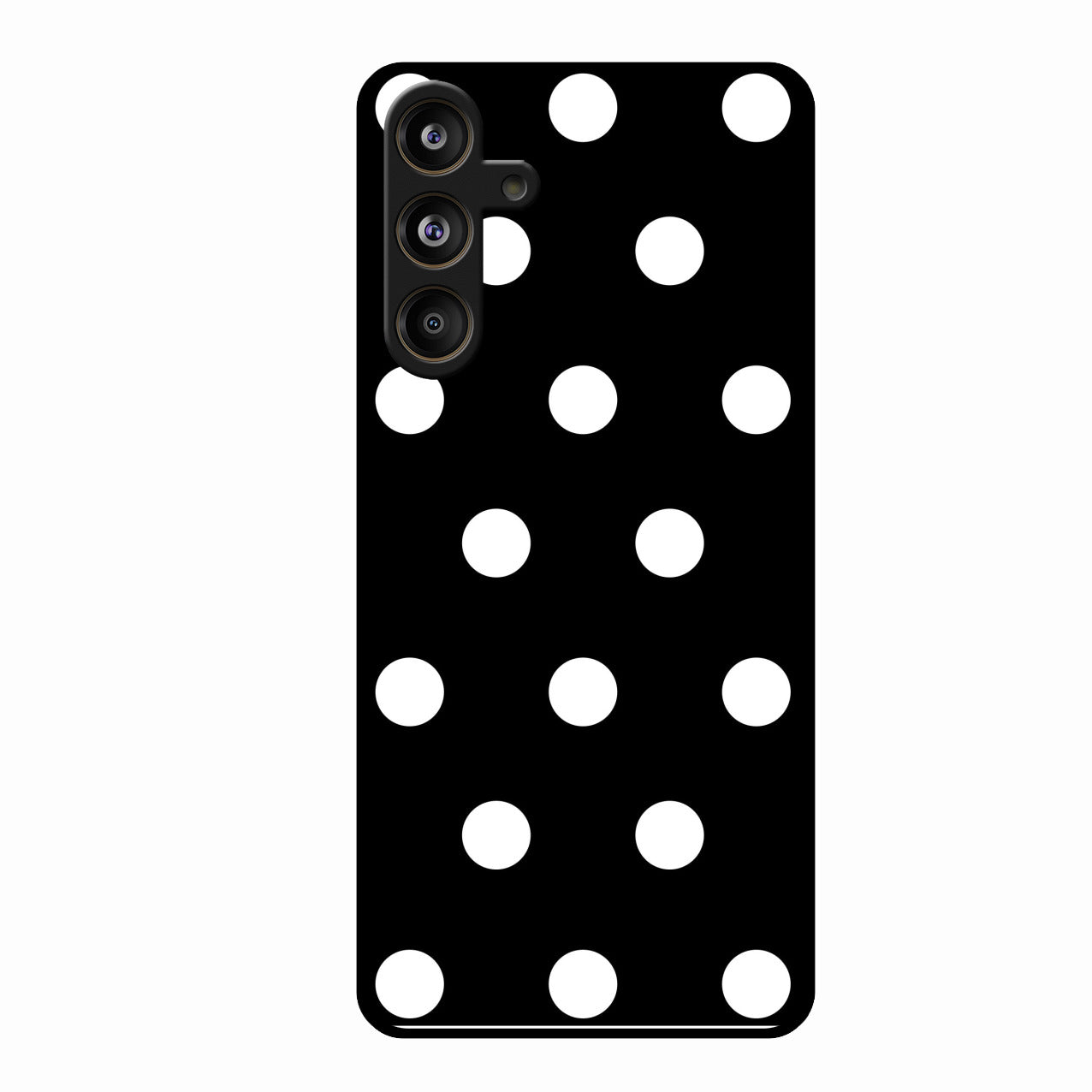Classic Polka Dot Glass Phone Case for Samsung Galaxy M55 5G