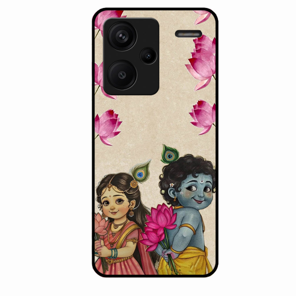 Krishna Eternal Lotus Glass Case for Redmi Note 13 Pro Plus 5G