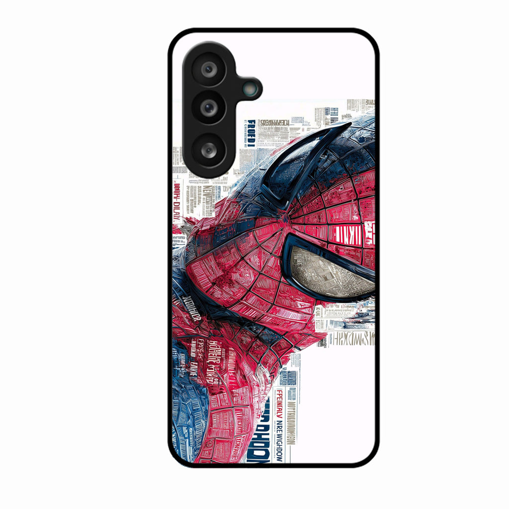 Red Blue Web Hero Glass Phone Cover for Samsung Galaxy F56 5G