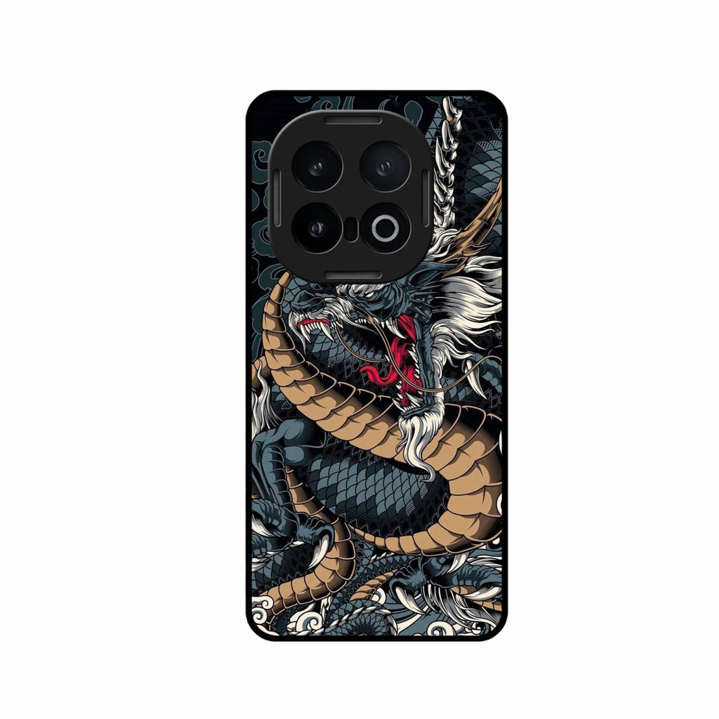 Midnight Dragon Glass Phone Case for iQOO 13 5G