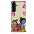 Krishna Eternal Lotus Glass Case for Samsung Galaxy S25 Plus 5G