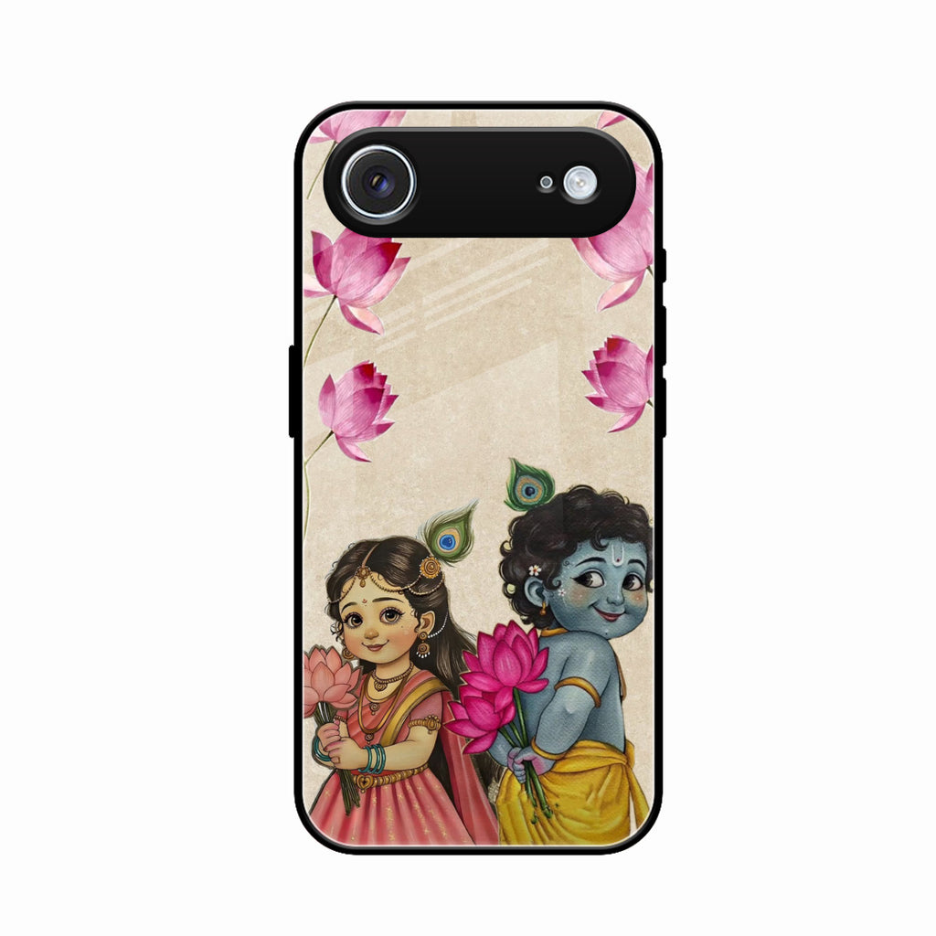 Krishna Eternal Lotus Glass Case for iPhone Air