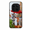 Rainy Day Cartoon Glass Phone Case for Redmi Note 15 Pro Plus 5G