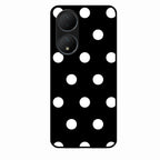 Classic Polka Dot Glass Phone Case for Vivo T2 5G