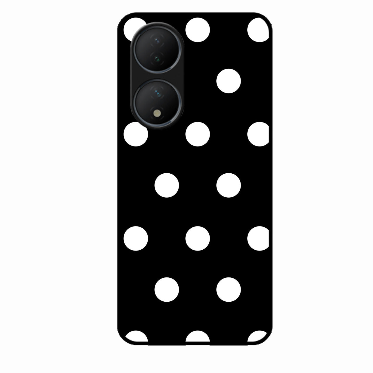 Classic Polka Dot Glass Phone Case for Vivo T2 5G