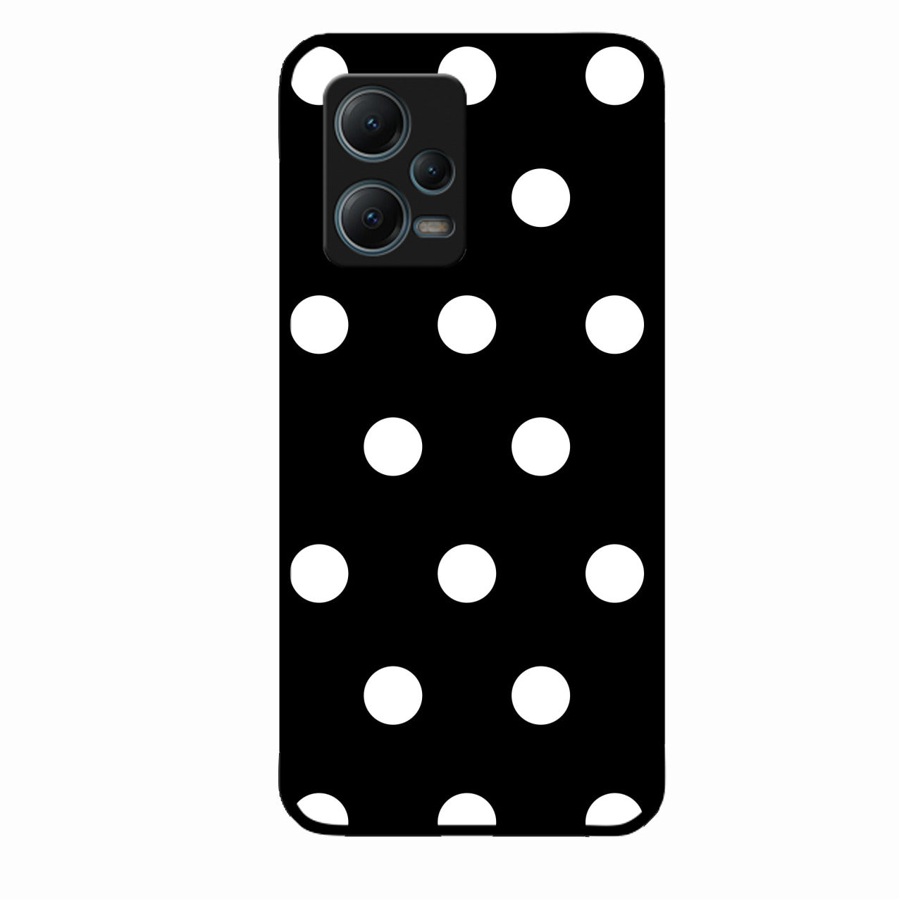 Classic Polka Dot Glass Phone Case for Redmi Note 12 5G