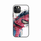 Red Blue Web Hero Glass Phone Cover for iPhone 15 Pro