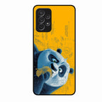 Cute Panda Sketch Premium Glass Phone Case for Samsung Galaxy A53 5G
