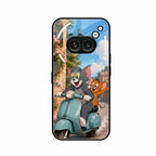 Cartoon Scooter Adventure Premium Glass Phone Case for Nothing Phone 2a