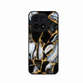 Black Gold Marble Glass Phone Case for iQOO 15 5G
