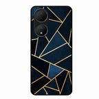 Midnight Gold Geometric Premium Glass Phone Case for Vivo Y100A 5G