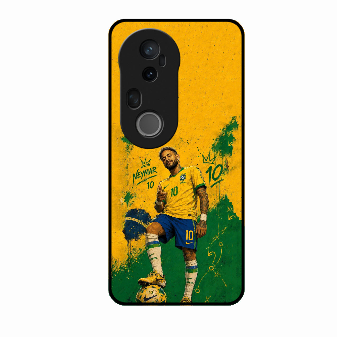 Golden Striker Glass Phone Case for Vivo T4 Ultra 5G