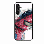 Red Blue Web Hero Glass Phone Cover for Samsung Galaxy F16 5G