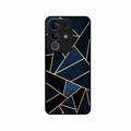 Midnight Gold Geometric Premium Glass Phone Case for iQOO Z10x 5G