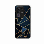 Midnight Gold Geometric Premium Glass Phone Case for iQOO Z10x 5G
