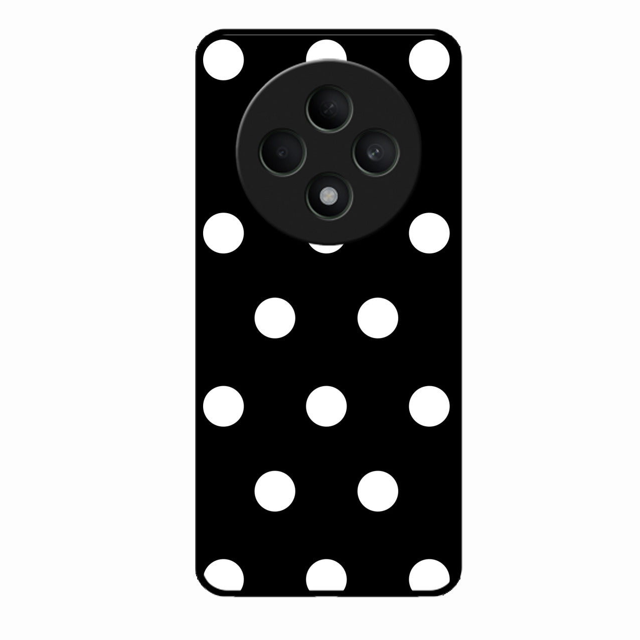 Classic Polka Dot Glass Phone Case for Oppo F27 5G