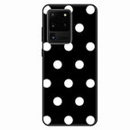 Classic Polka Dot Glass Phone Case for Samsung Galaxy S20 Ultra