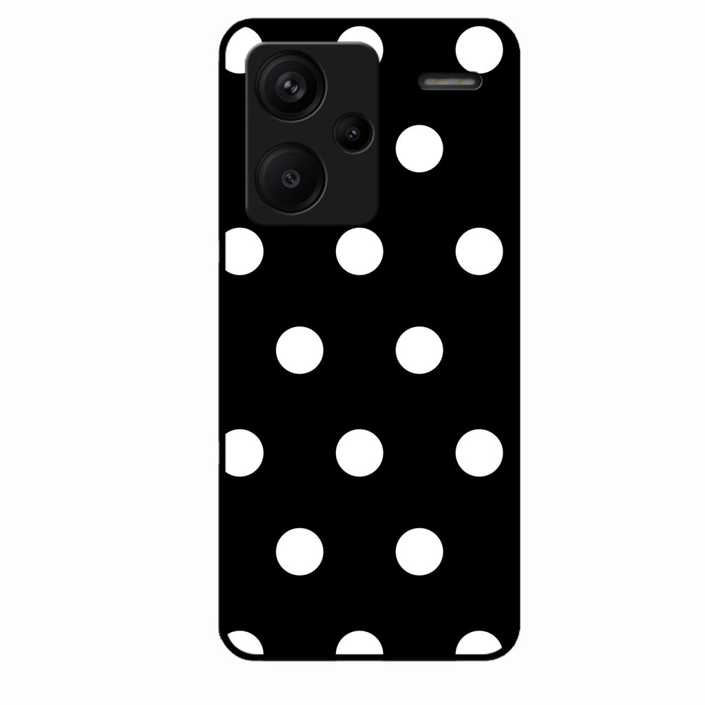 Classic Polka Dot Glass Phone Case for Redmi Note 13 Pro Plus 5G