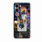 Eternal Radha Krishna Love Glass Phone Case for Vivo Y21A