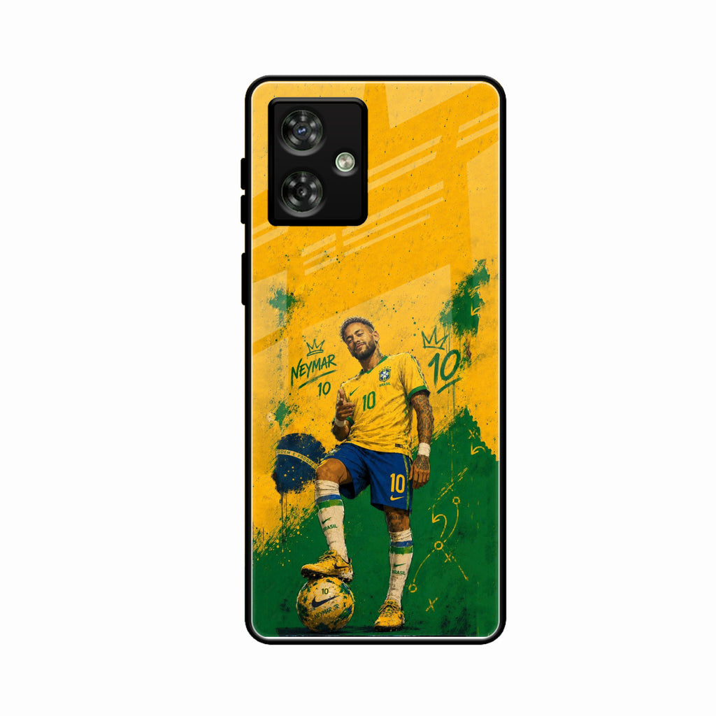 Golden Striker Glass Phone Case for Motorola G64 5G