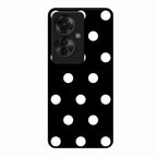Classic Polka Dot Glass Phone Case for Oppo F25 Pro 5G