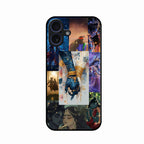 Eternal Radha Krishna Love Glass Phone Case for iPhone 16 Plus