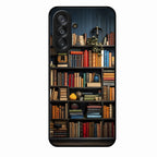 Colorful Bookshelf Art Glass Case Cover for Samsung Galaxy A17 5G