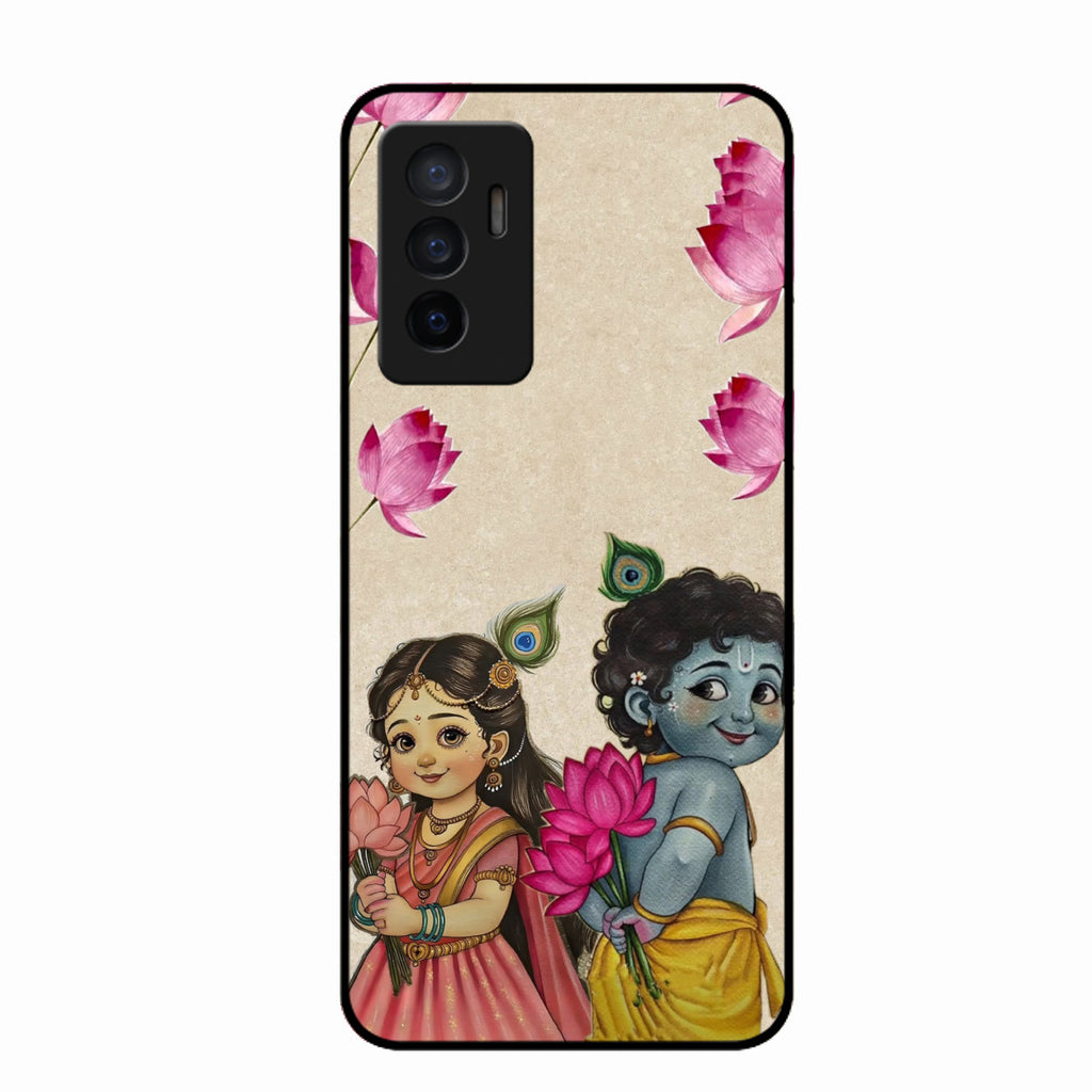 Krishna Eternal Lotus Glass Case for Vivo Y75 4G