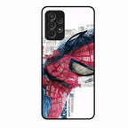 Red Blue Web Hero Glass Phone Cover for Samsung Galaxy A53 5G