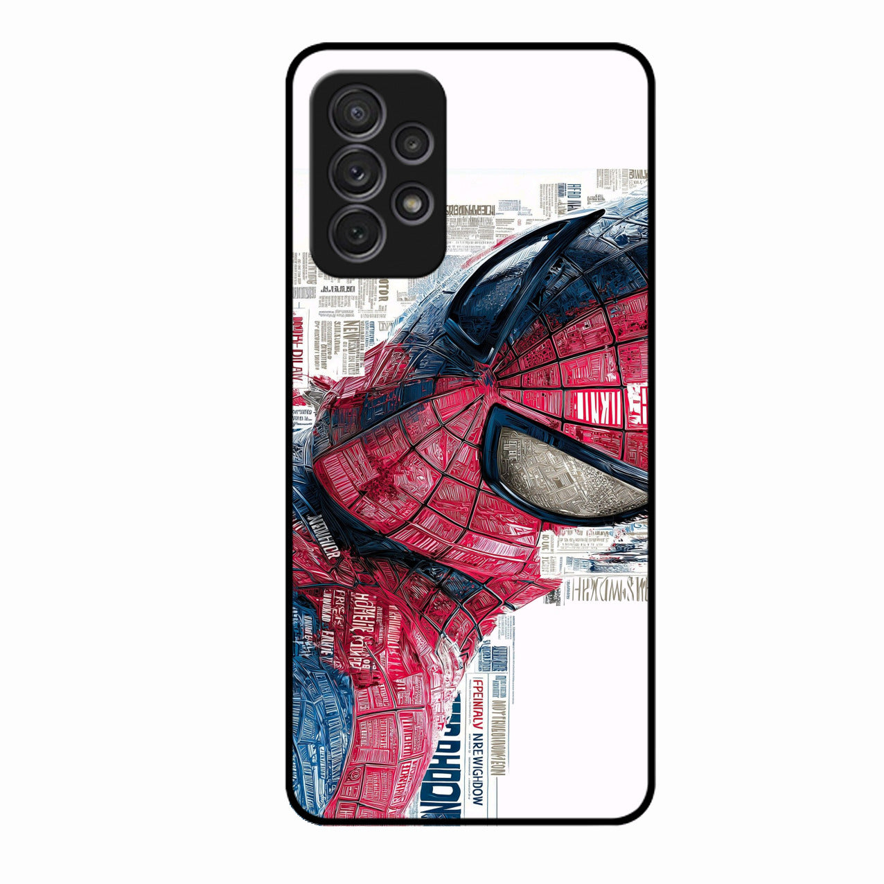 Red Blue Web Hero Glass Phone Cover for Samsung Galaxy A53 5G